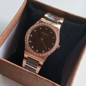 Bering Stainless Steel Ceramic Watch with Sapphire Crystal Model 32425-748